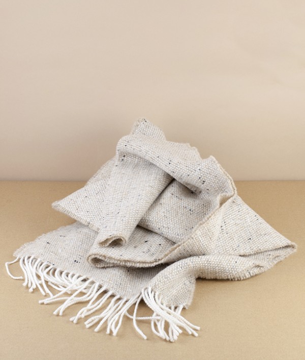 McNutt of Donegal Tweed Scarf, Oatmeal