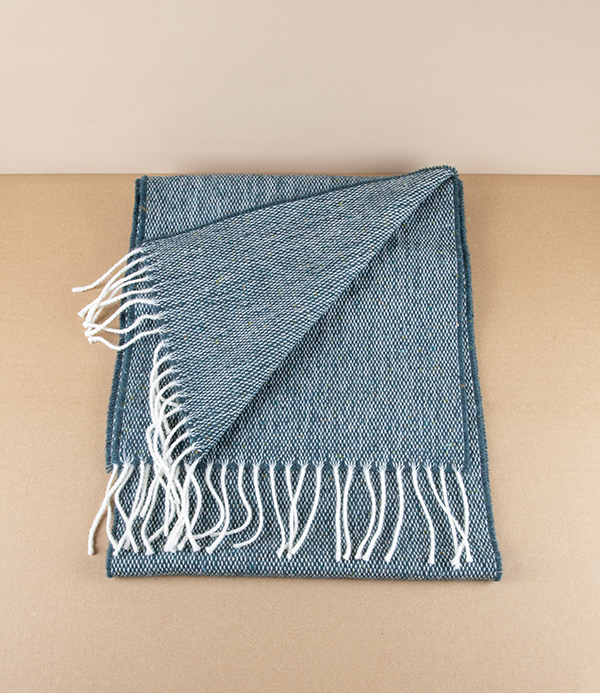 McNutt of Donegal Tweed Scarf, Sea Green