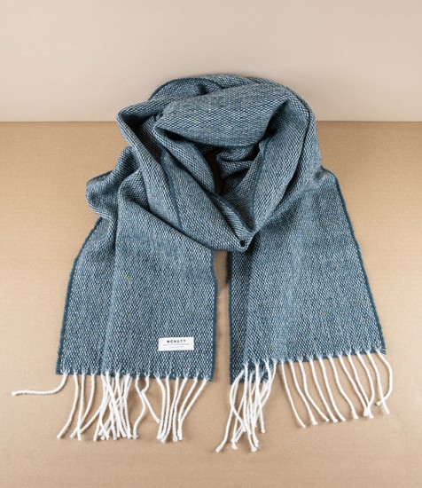 McNutt of Donegal Tweed Scarf, Sea Green