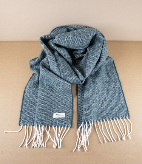 McNutt of Donegal Tweed Scarf, Sea Green