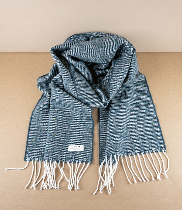 McNutt of Donegal Tweed Scarf, Sea Green