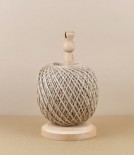Turned Beech Twine Stand with Jute Twine & Cutter