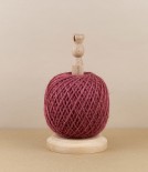 Turned Beech Twine Stand with Jute Twine & Cutter