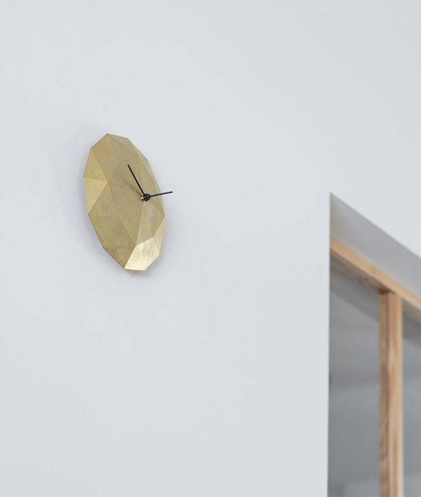 Sand Cast Brass 'I-Hada' Wall Clock