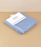 Finnish Washed Linen Kitchen Towel, Blueberry/Linen