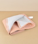 Finnish Washed Linen Kitchen Towel, Natural / Rust
