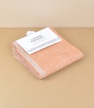 Finnish Washed Linen Kitchen Towel, Natural / Rust