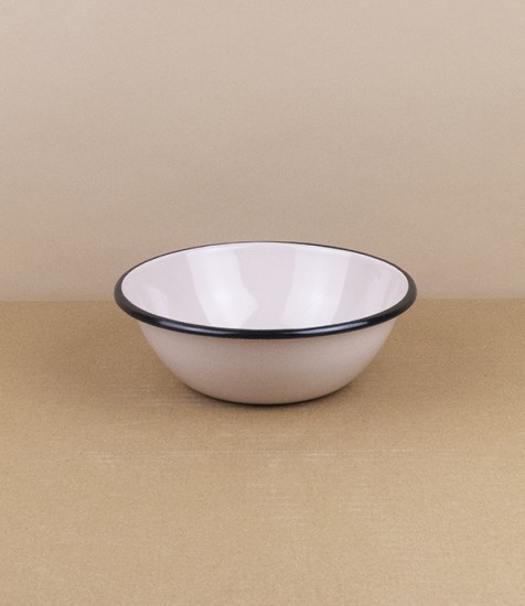 Ukrainian enamel bowl, 15cm, rose