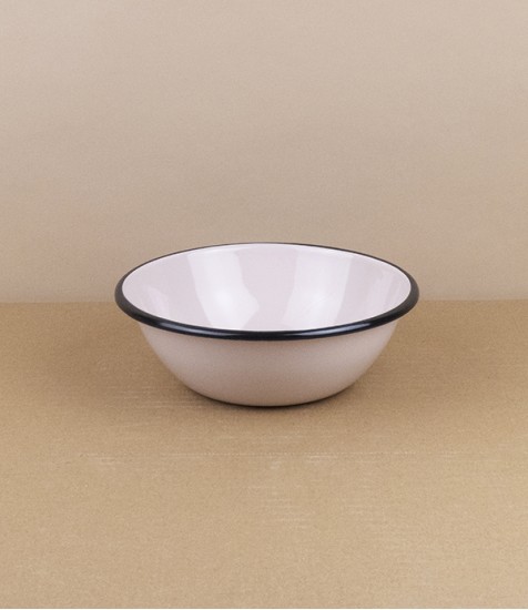 Ukrainian enamel bowl, 15cm, rose