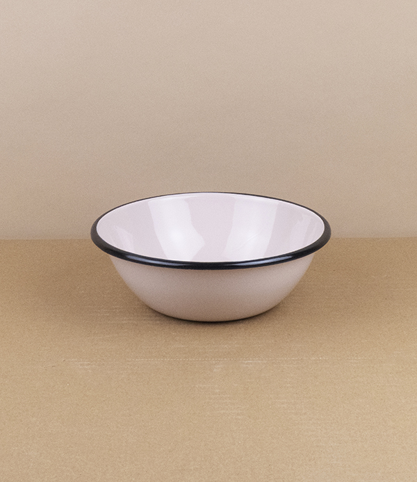 Ukrainian enamel bowl, 15cm, rose