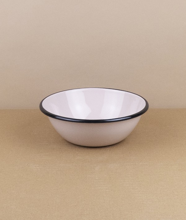 Ukrainian enamel bowl, 15cm, rose