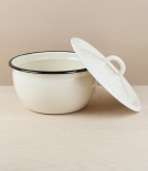 Ukrainian Enamel Cook & Store, Cream