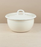 Ukrainian Enamel Cook & Store, Cream