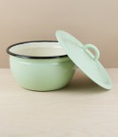 Ukrainian Enamel Cook & Store, Pistachio