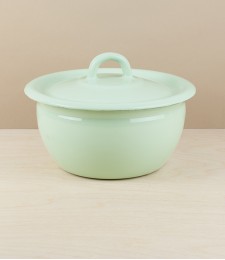 Ukrainian Enamel Cook & Store, Pistachio