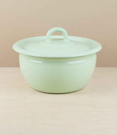 Ukrainian Enamel Cook & Store, Pistachio