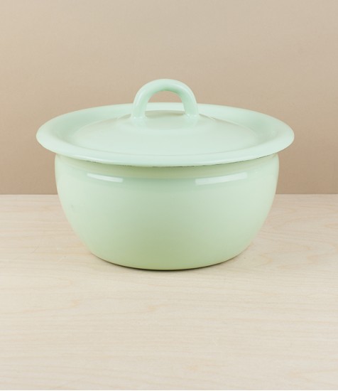 Ukrainian Enamel Cook & Store, Pistachio