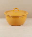 Ukrainian Enamel Cook & Store, Yellow