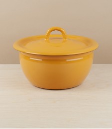 Ukrainian Enamel Cook & Store, Yellow