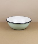 Ukrainian enamel bowl, 20cm, pistachio