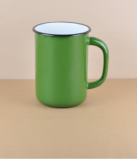 Ukrainian milk or utensil pot, 1.5l, grass green
