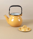 Ukrainian Enamel Kettle, 0.7 litres, Yellow