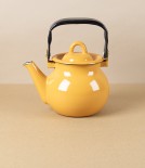 Ukrainian Enamel Kettle, 0.7 litres, Yellow