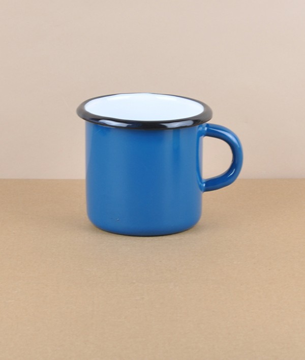 Ukrainian enamel mug 0.4l, blue