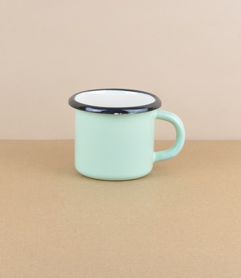 Ukrainian Enamel Small Mug, 0.25l, Pistachio