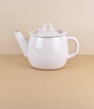 Ukrainian Enamel Teapot, Old Rose