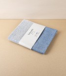 Swedish Linen Bath Mat, Blue, Växbo Lin