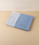 Swedish Linen Bath Mat, Blue, Växbo Lin