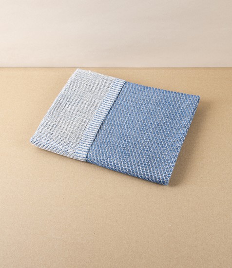 Swedish Linen Bath Mat, Blue, Växbo Lin