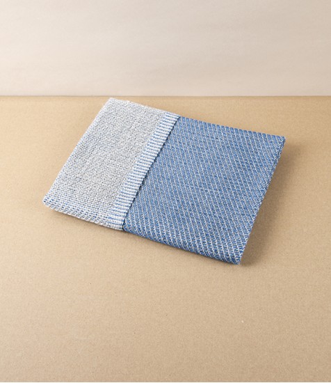 Swedish Linen Bath Mat, Blue, Växbo Lin