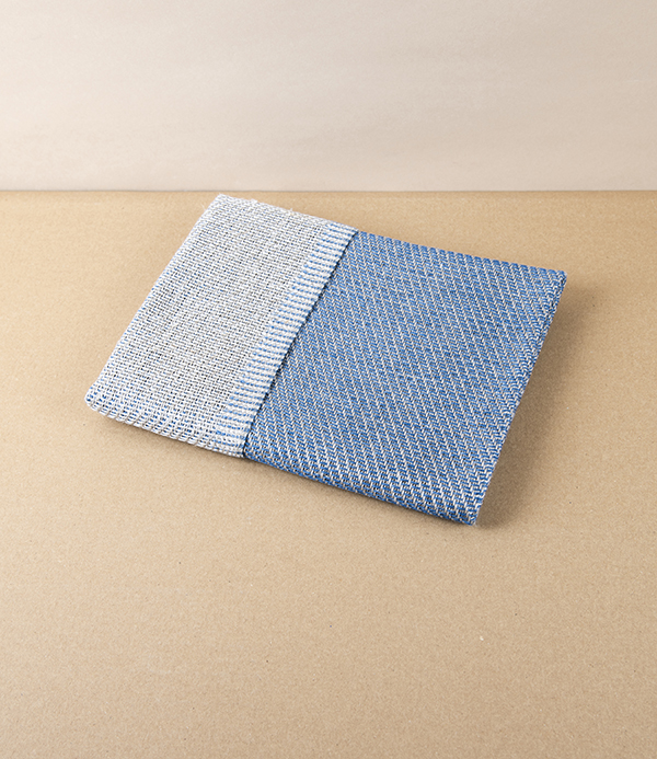 Swedish Linen Bath Mat, Blue, Växbo Lin