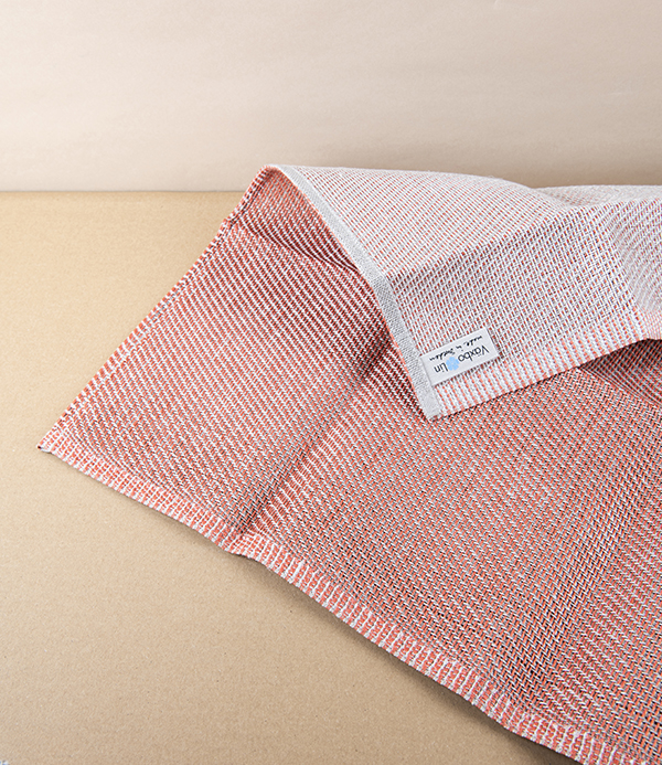 Swedish Linen Bath Mat, Brick Red, Växbo Lin