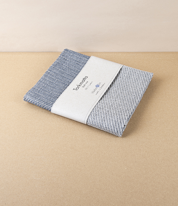 Swedish Linen Bath Mat, Graphite, Växbo Lin