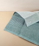 Swedish Linen Bath Mat, Moss Green, Växbo Lin