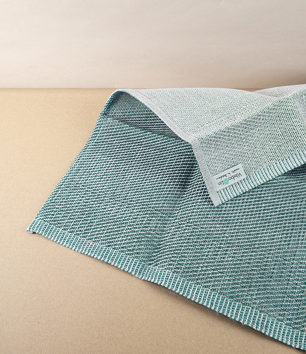 Swedish Linen Bath Mat, Moss Green, Växbo Lin