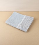 Swedish Linen Bath Mat, Light Blue, Växbo Lin