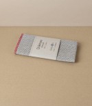 Swedish Linen Dish Cloth, Natural with Red Hem, Växbo Lin