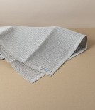 Swedish Linen Floor Cloth, White Hem, Växbo Lin