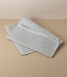 Swedish Linen Floor Cloth, White Hem, Växbo Lin
