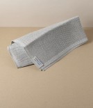 Swedish Linen Floor Cloth, White Hem, Växbo Lin