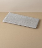 Swedish Linen Floor Cloth, White Hem, Växbo Lin