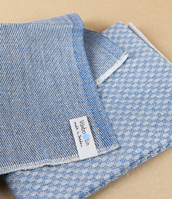 Swedish Linen Kitchen Set, Blue, Växbo Lin