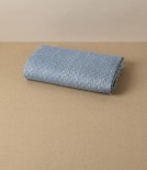 Swedish Linen Jacquard Check Hand Towel, Blue, Växbo Lin