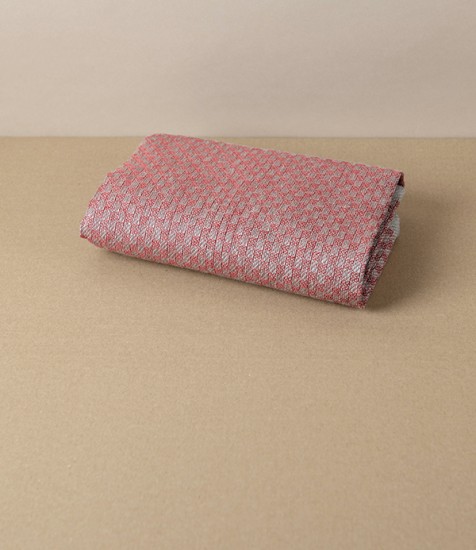 Swedish Linen Jacquard Check Hand Towel, Red, Växbo Lin