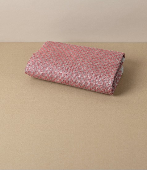 Swedish Linen Jacquard Check Hand Towel, Red, Växbo Lin