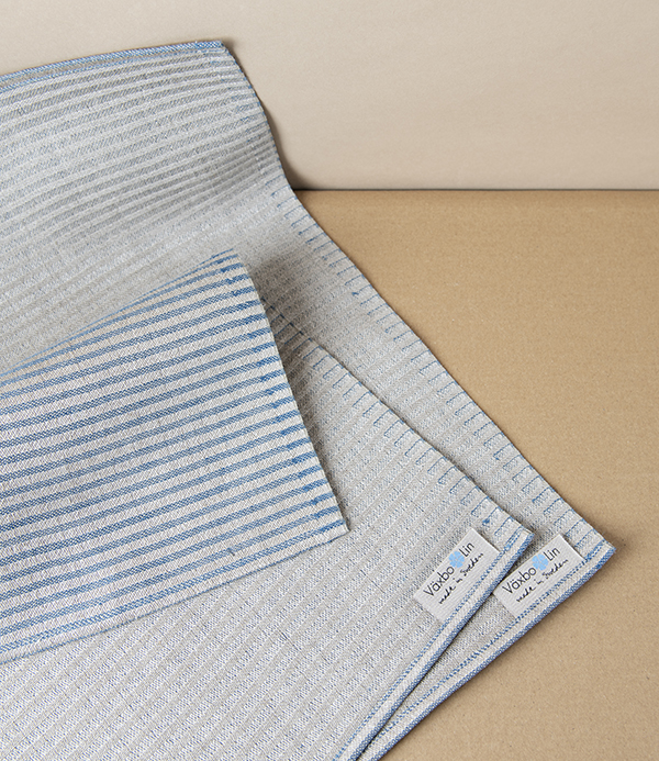 Swedish Linen Placemats, Set of 2, Blue, Växbo Lin